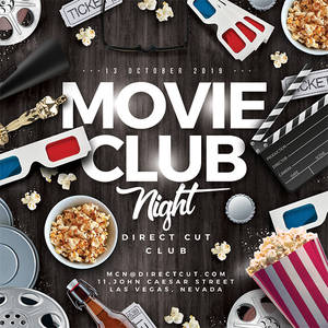 Movie Club Night Flyer