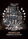 Full Metal Night Party Flyer by n2n44