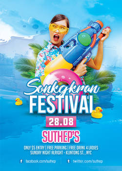 Songkran Festival Party Flyer