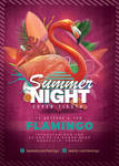 Flamingo Summer Party Flyer by n2n44