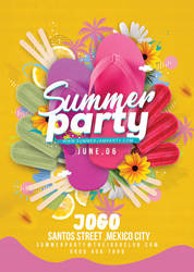 Seasonal Summer Party Flyer Template by n2n44