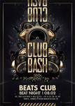 Club Bash Golden Party Flyer by n2n44