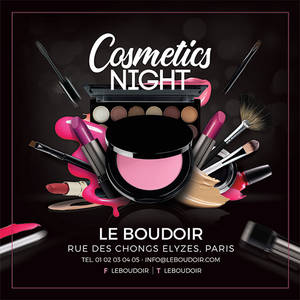 Cosmetic Night Shop Presentation Flyer