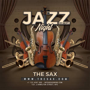 Jazz Night Concert Flyer