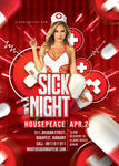 Sick Nurse Night Flyer by n2n44