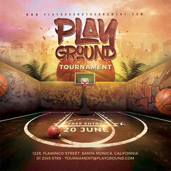 Basketball Playground Tournament Flyer by n2n44