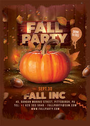 Fall Party Flyer by n2n44