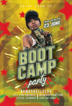 Boot Camp Party Flyer Template
