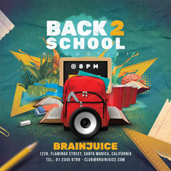 Back 2 School Party Flyer Template