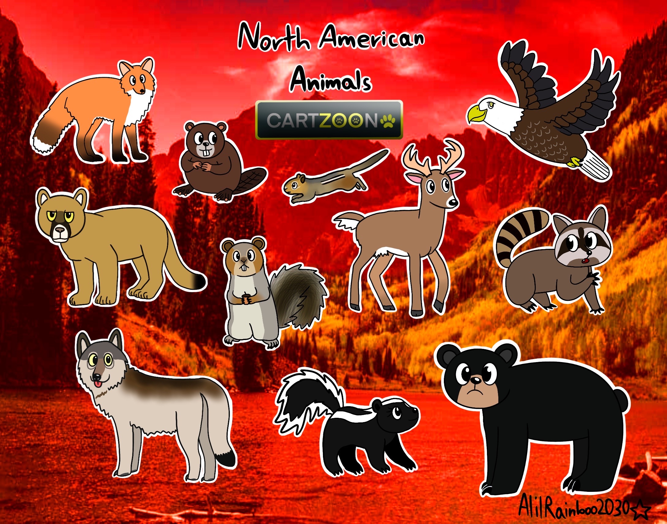 CARTZOON North American Animals by AlilRainboo2030 on DeviantArt CARTZOON North American Animals by AlilRainboo2030 on DeviantArt
