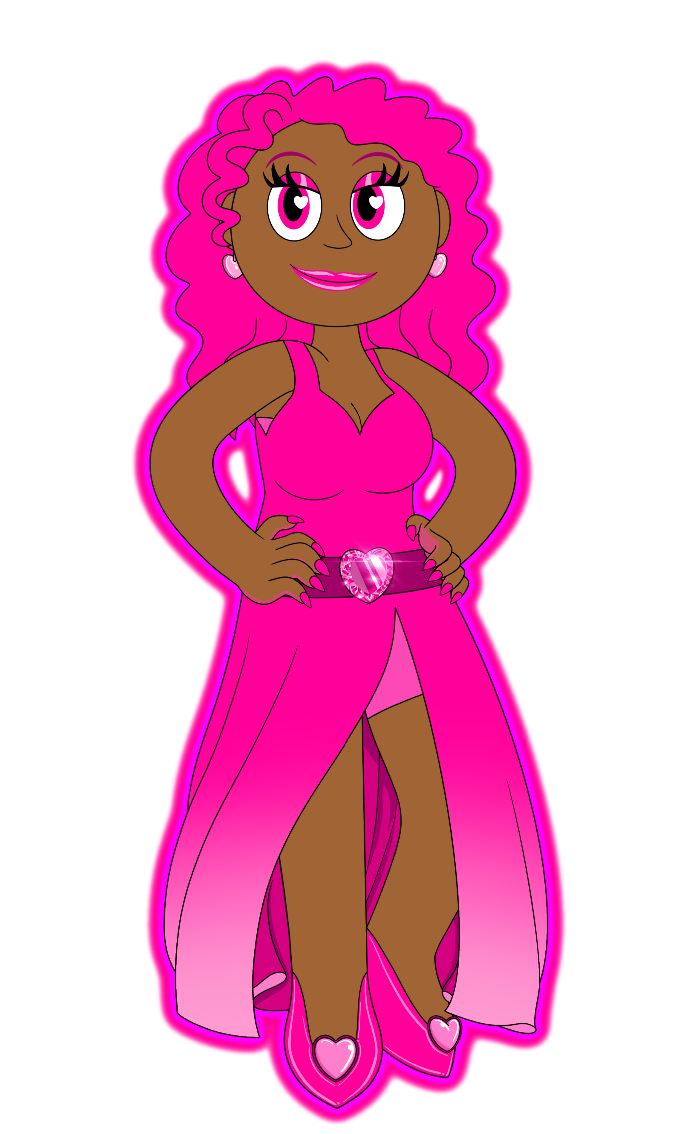 Penny Pink (Neon OC) by AlilRainboo2030 on DeviantArt