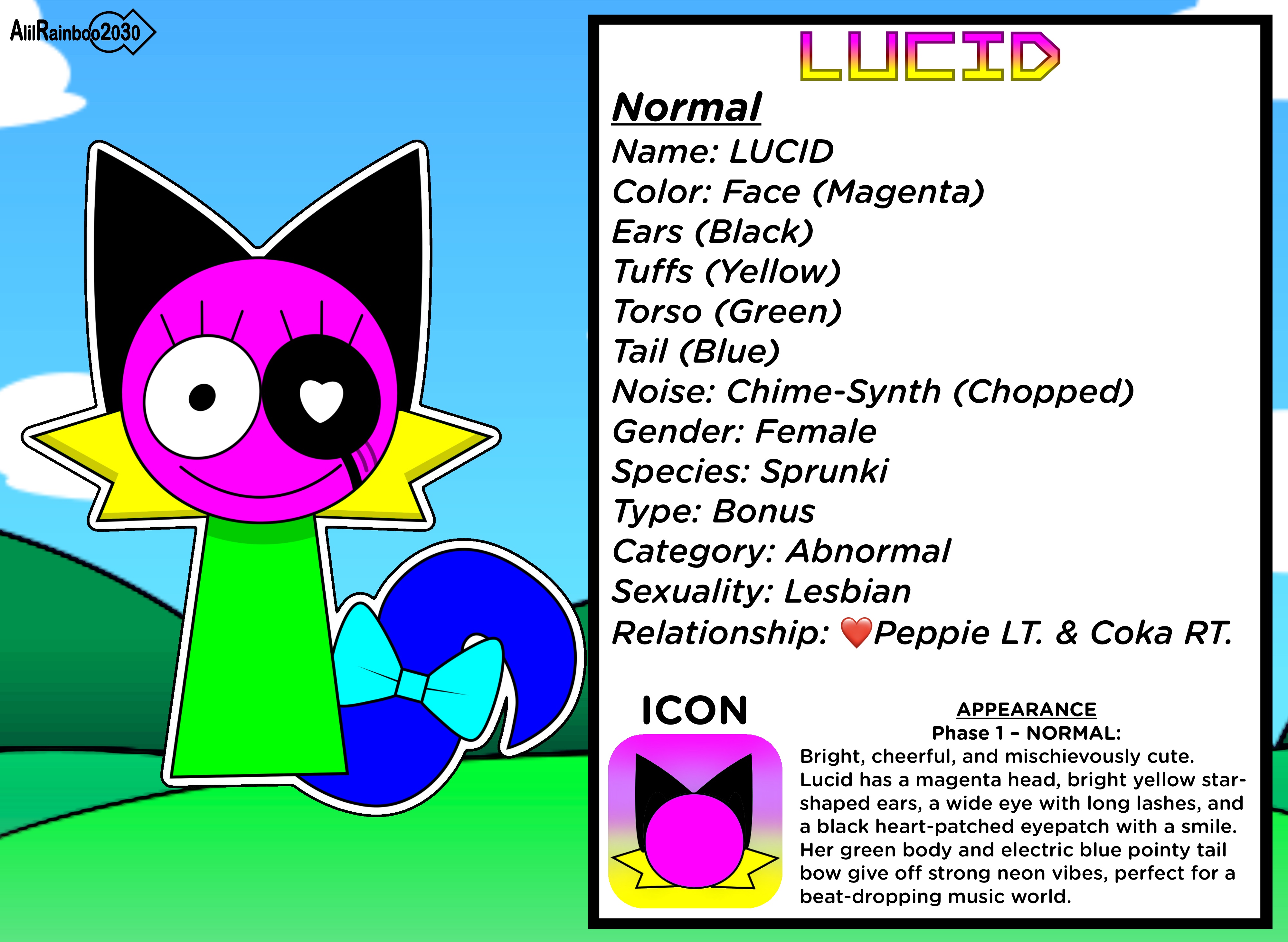 Ref Sprunki PYRAMIXED OC LUCID (Normal) by AlilRainboo2030 on DeviantArt