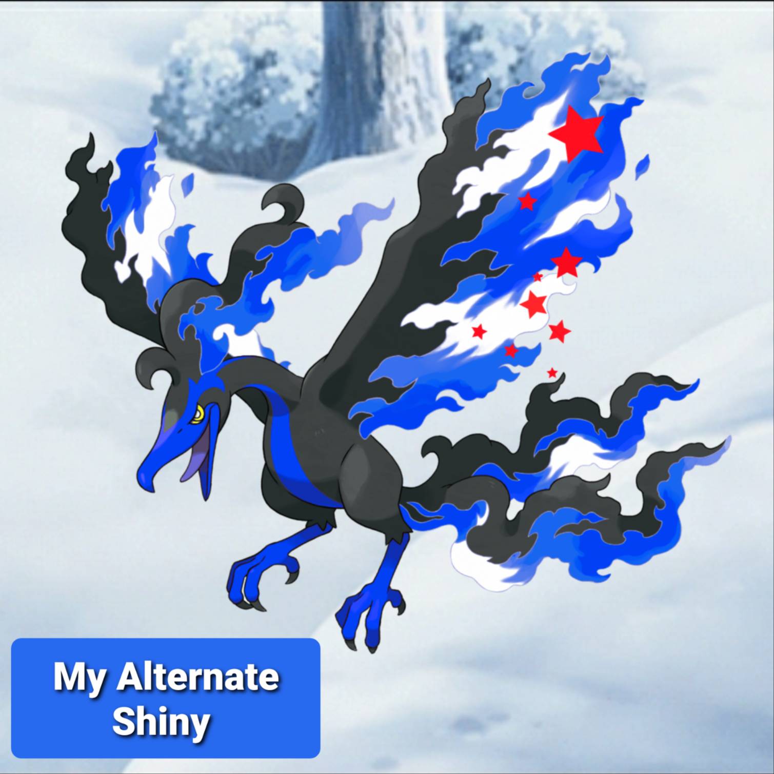 Alternate Shiny Galarian Articuno by alternateshinies on DeviantArt