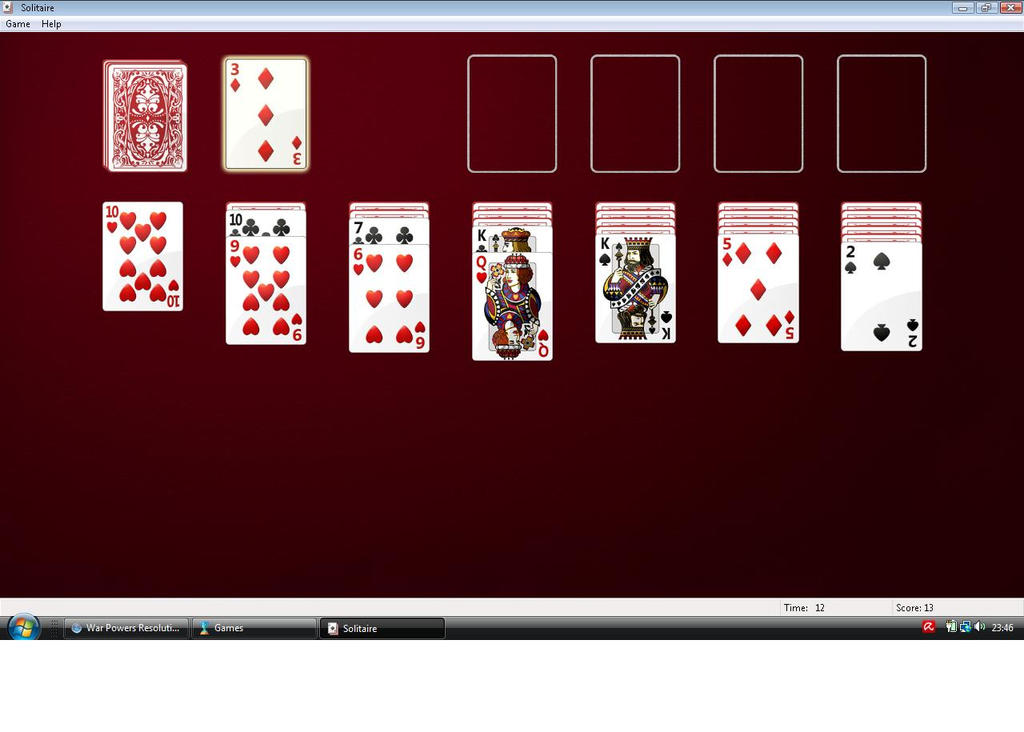 Solitaire-- help me, I'm addicted!!!