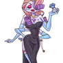 Hazbin Hotel x MLP - Angel Dust x Rarity