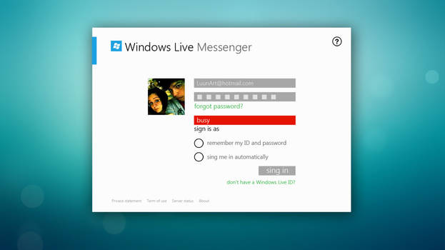 Windows Live Messenger Metro Concept