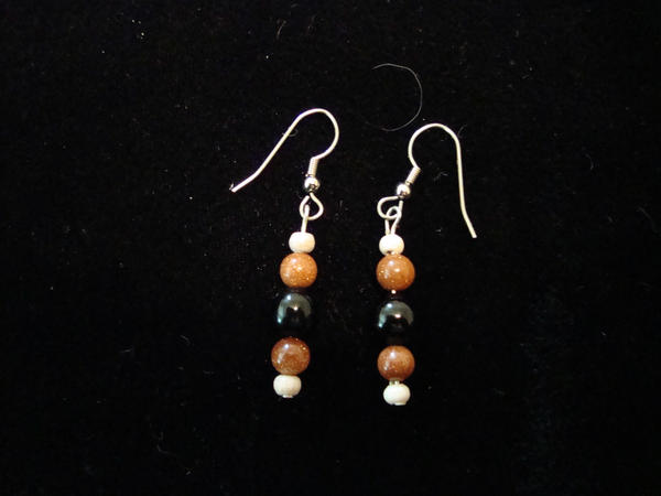 Goldstone Earrings