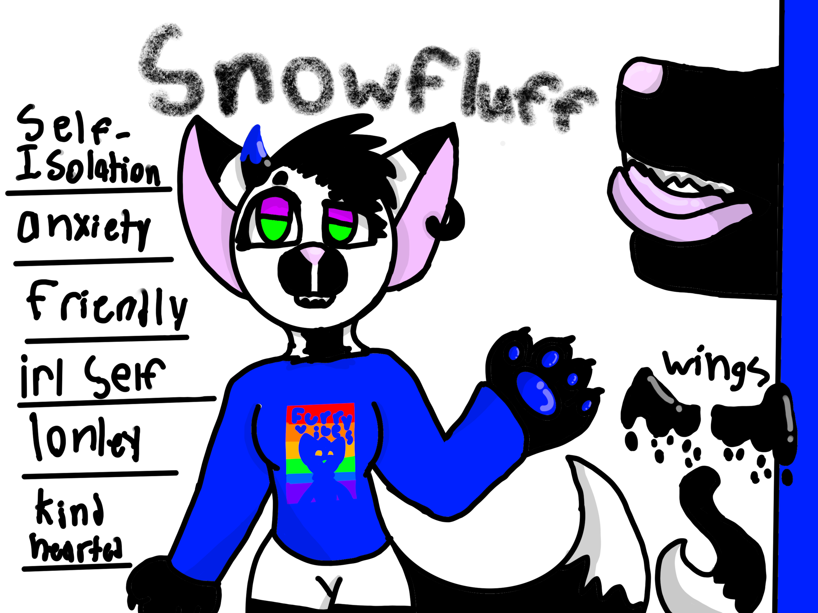 Snowfluff Evolution Line (Fixed) SnowFluff Ref sheet by SnowFluffDraws on DeviantArt