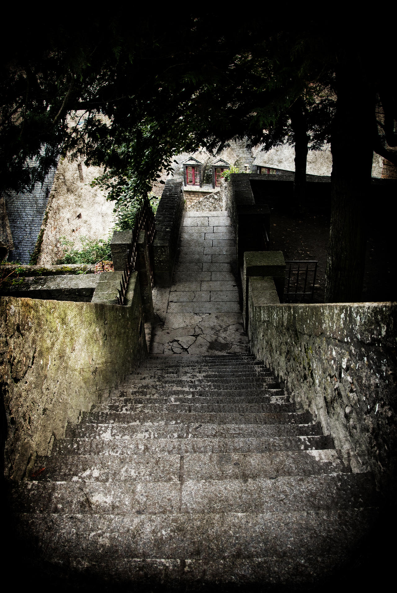 Escalier au Mont St Michel