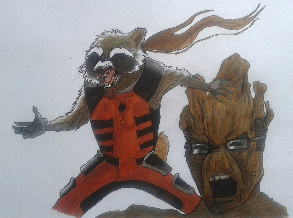 Gotg Drawing GotG fan art by Minda-Mouse on DeviantArt