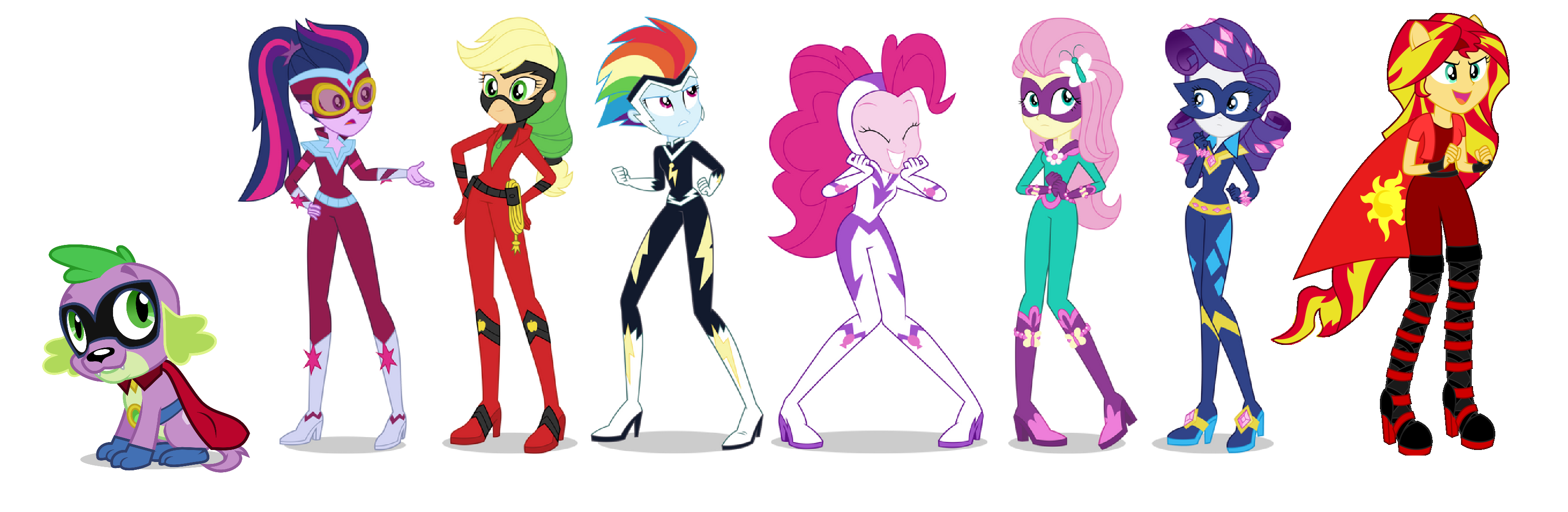 Equestria Girls Power Ponies by Meaing2003 on DeviantArt