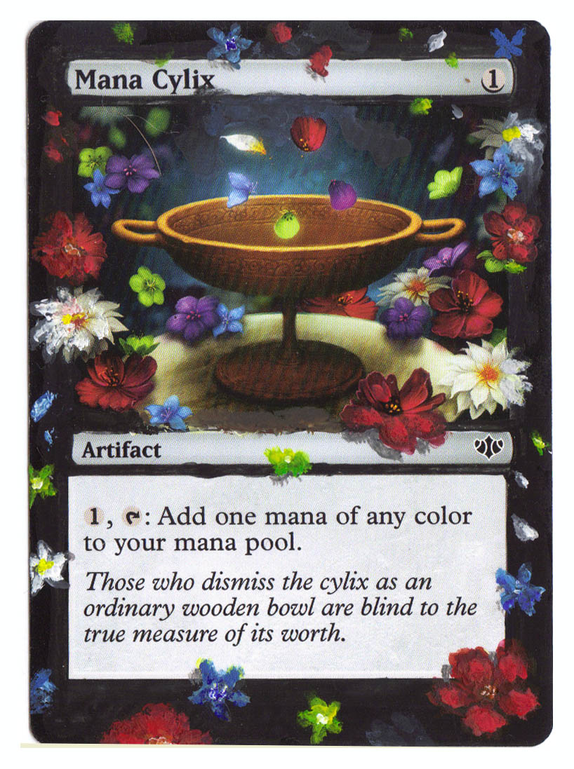 MTG altered art MANA CYLIX