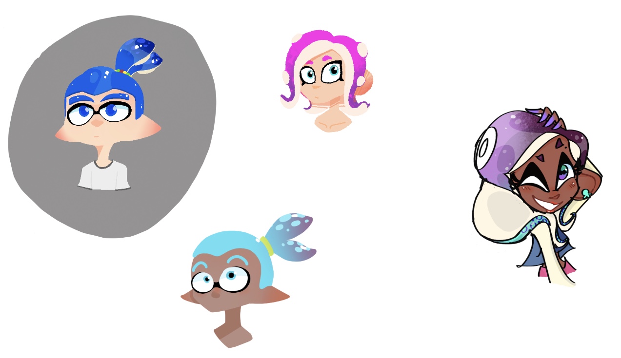 Splatoon Figure Deviantart Some splatoon stuff by N8-0 on DeviantArt