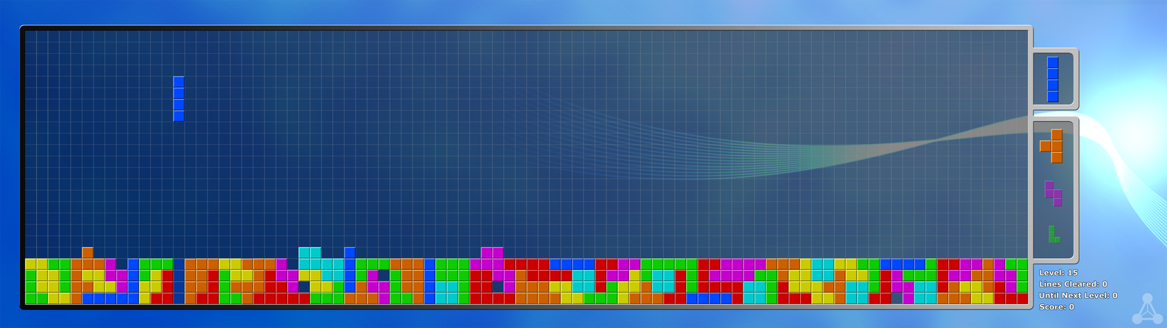 Zero Points - Tetris Dual Monitor Wallpaper