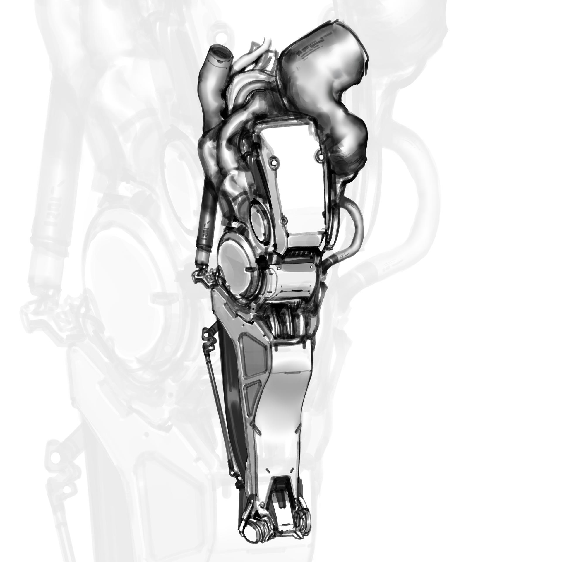 Mech Leg by Himesh023 on DeviantArt