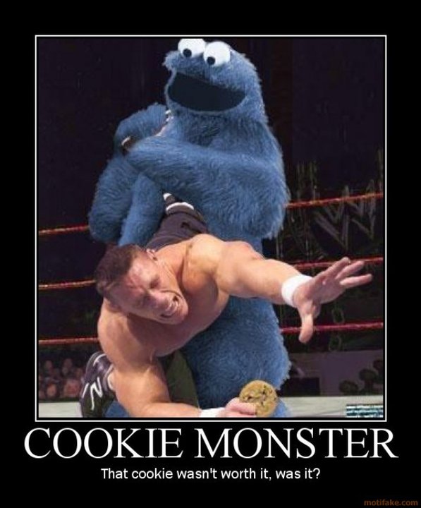 Cookie Monster And John Cena