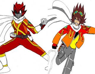 Goto Kirishima as Crimson Streak! by NinjacopEx