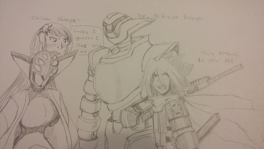 Chi-won and her Father's Haneya Roids by NinjacopEx on DeviantArt
