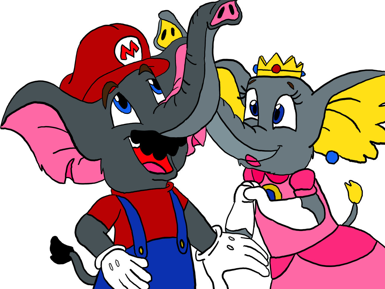 Mlp Elephant Deviantart Powered Up Elephants Redraw by alannahsirens on DeviantArt