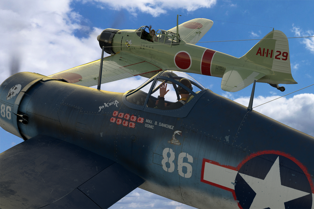 Zero Dogfight 02 by SpikeArt109 on DeviantArt