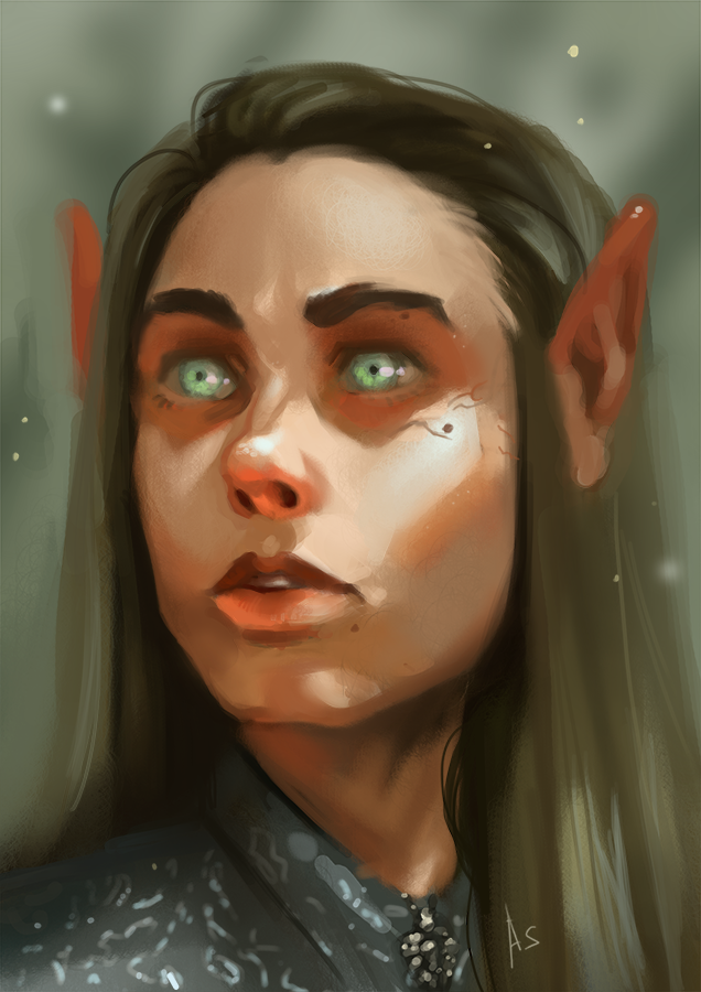 A portrait of an elf