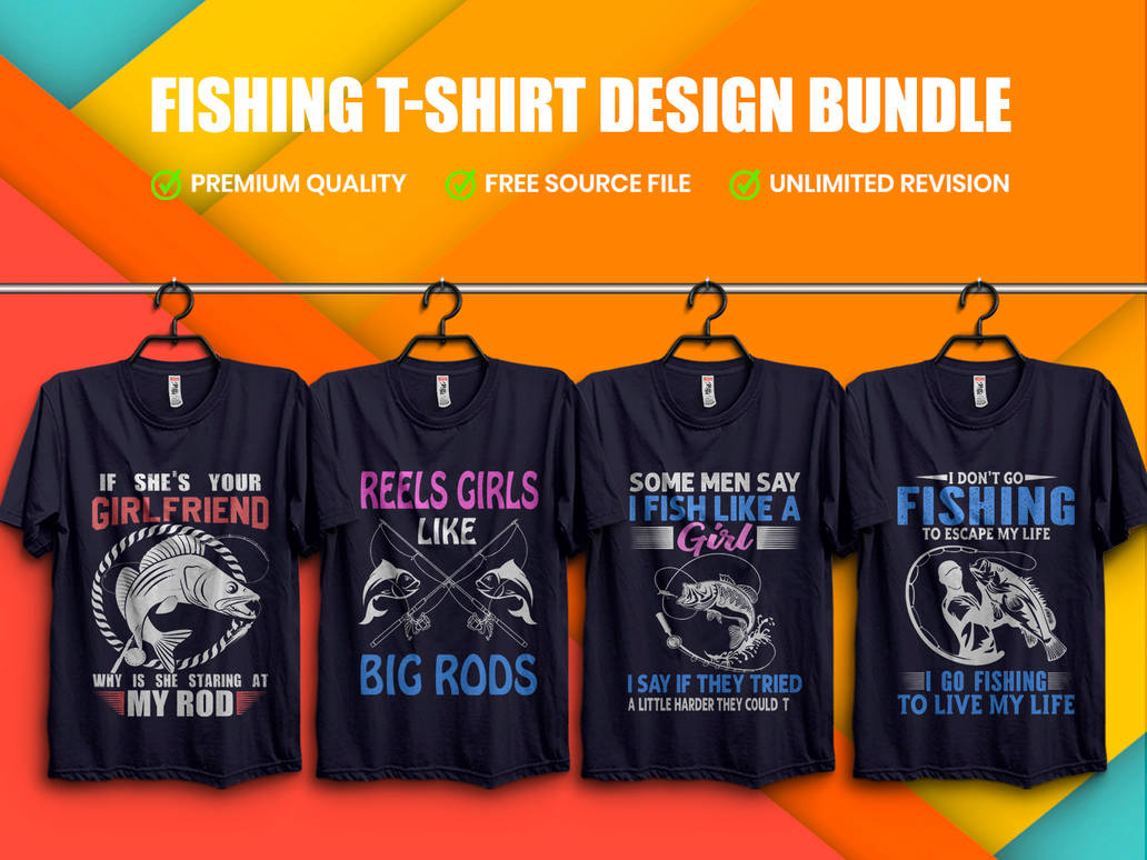 Best Fishing T Shirt Design Bundle - Hello Deviant by BestDesignr