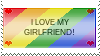 I LOVE MY GIRLFRIEND! stamp