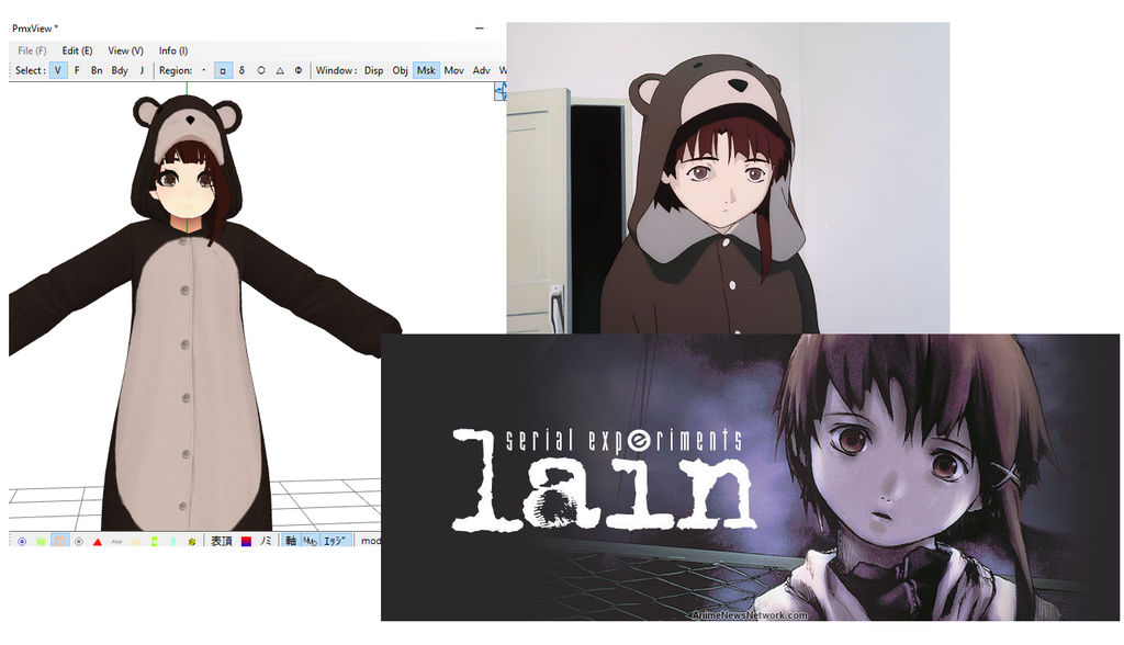 Lain Model preview by UmbraDryad on DeviantArt