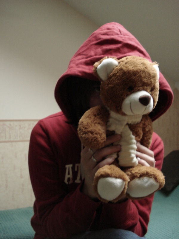 Maria with teddy bear.2