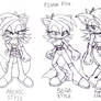 fiona fox in 3 art styles