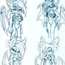 the 4 Designs of Celene the bat