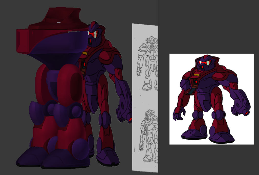 Swatbot Sonic underground Swatbot model commission by DarkHedgehog23 on DeviantArt