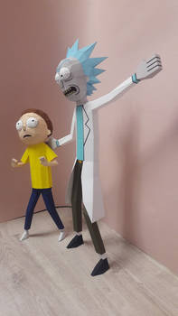 Rick and Morty papercraft