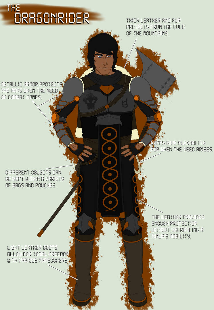Contest Entry - Cole's Dragonrider Suit by BobBricks on DeviantArt