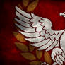 White Eagle with crown patriotic wallpaper