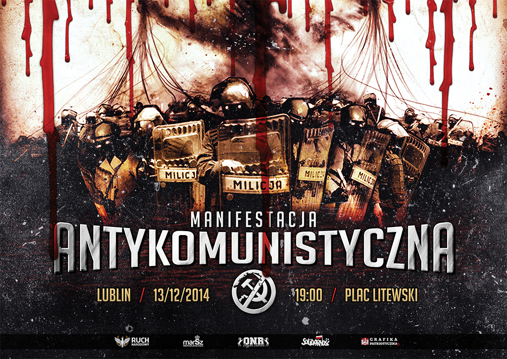 Anticommunism Manifestation 2014 Lublin poster