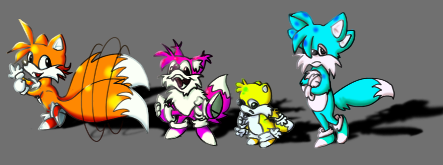 Tails And The Prower Family by MayorSTUBBZ on DeviantArt