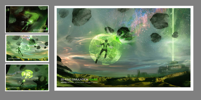 Green Lantern Online Game Art