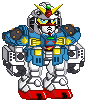 Captain Gundam Pixel Art