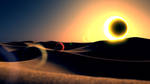 eclipse in the dunes by AbdouBouam